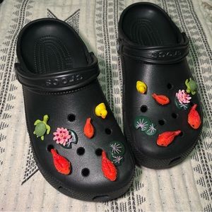 Black Crocs with Jibbitz